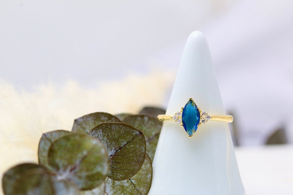 Sapphire Marquise Ring